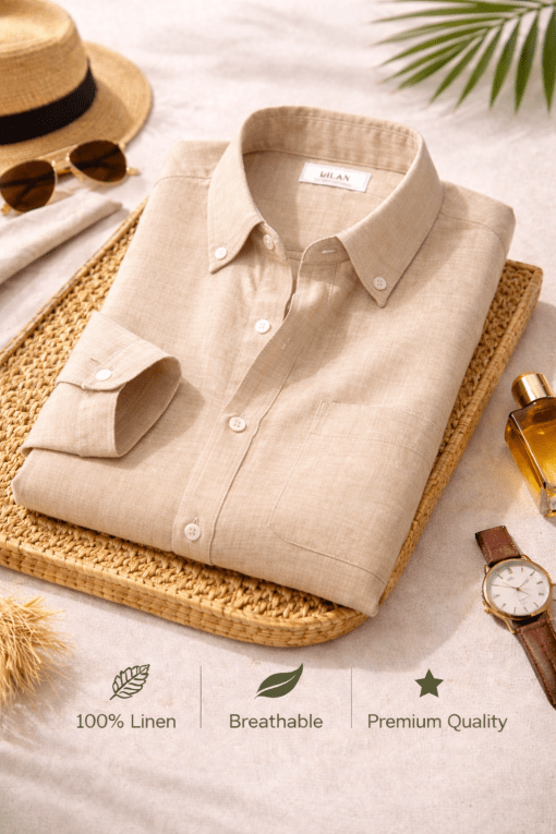 Lemon Premium Linen Shirt
